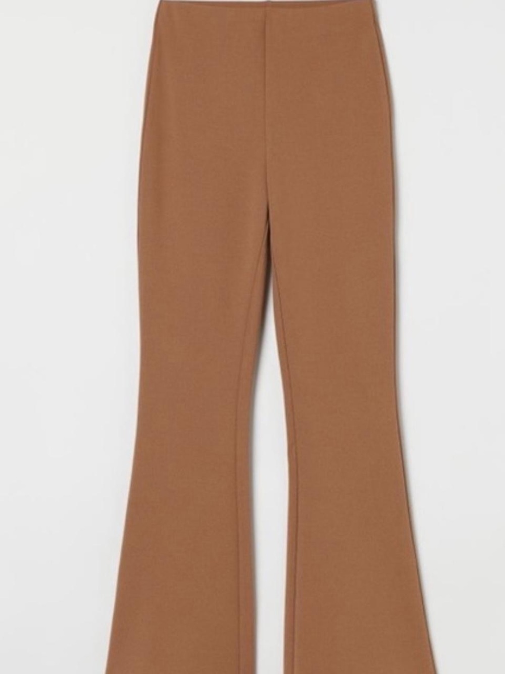 H&M Tailored Stretchy Flare Pants — Camel S